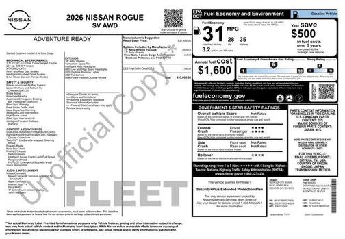 2026 Nissan Rogue SV