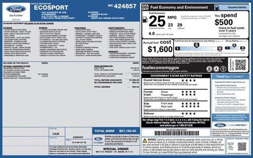 2021 Ford EcoSport SE