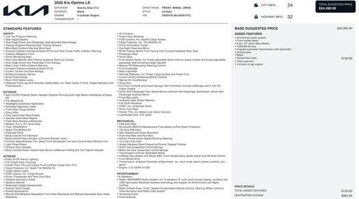 2020 Kia Optima LX