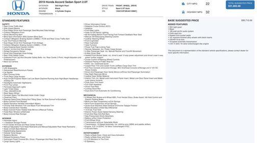 2019 Honda Accord Sport 2.0T