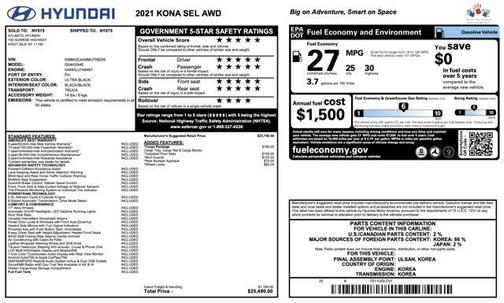 2021 Hyundai KONA SEL
