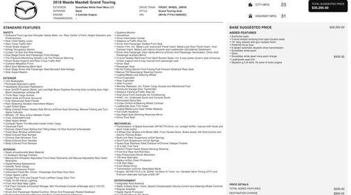 2018 Mazda Mazda6 Grand Touring