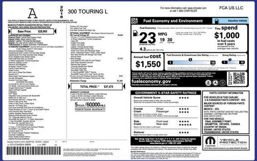 2018 Chrysler 300 Touring