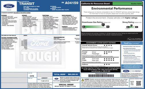 Oxford White 2024 Ford Transit-350 XLT