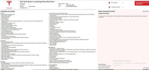 2025 Tesla Model 3 Long Range