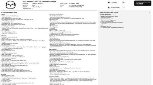 2025 Mazda CX-30 2.5 S Preferred Package