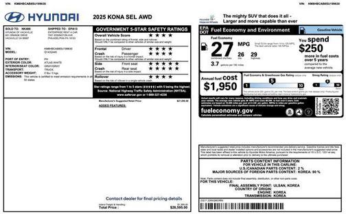 2025 Hyundai KONA SEL