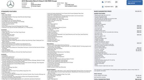 2019 Mercedes-Benz E-Class E 450