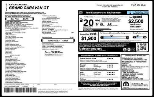 2019 Dodge Grand Caravan GT
