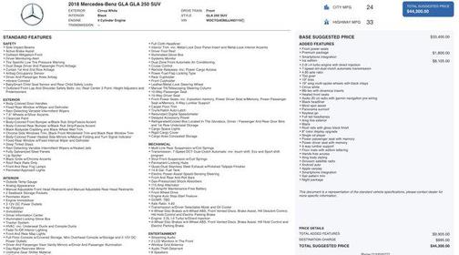 2018 Mercedes-Benz GLA 250 Base