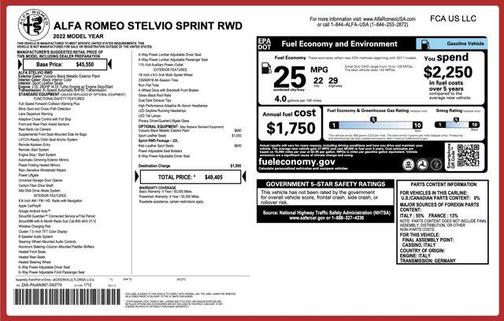 2022 Alfa Romeo Stelvio Sprint