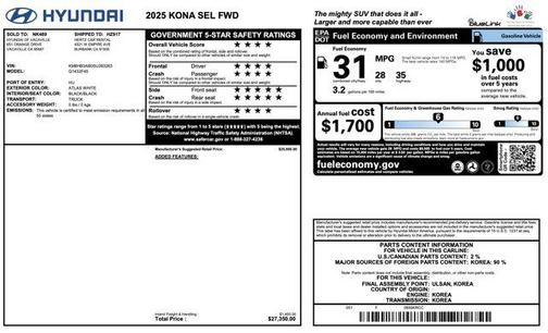 2025 Hyundai KONA SEL