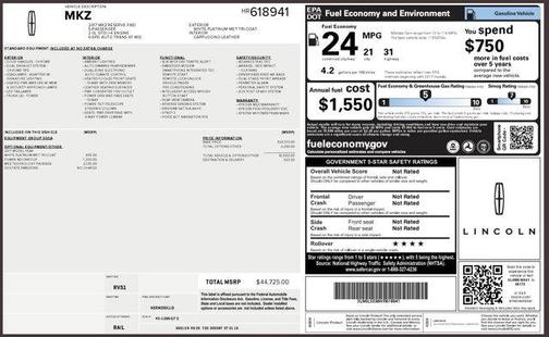 2017 Lincoln MKZ Reserve I