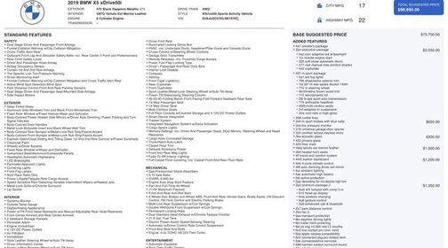 Black Sapphire Metallic 2019 BMW X5 xDrive50i