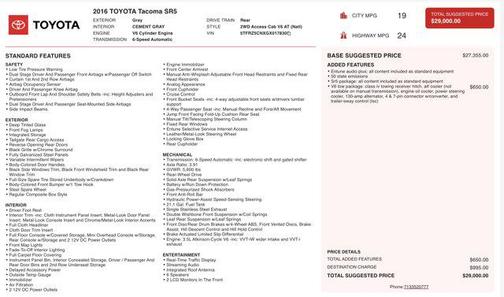 2016 Toyota Tacoma SR5