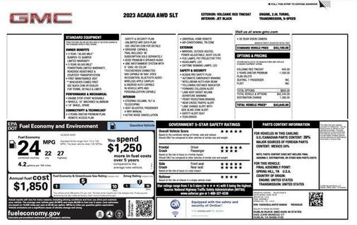 2023 GMC Acadia AWD SLT