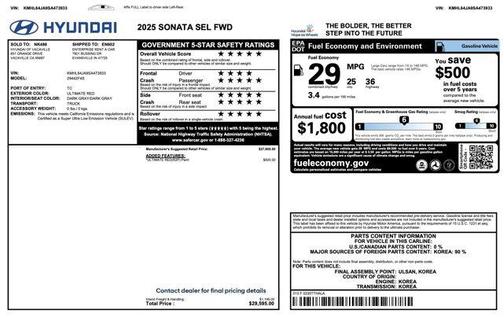 2025 Hyundai SONATA SEL