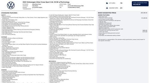 2023 Volkswagen Atlas Cross Sport 3.6L V6 SE w/Technology