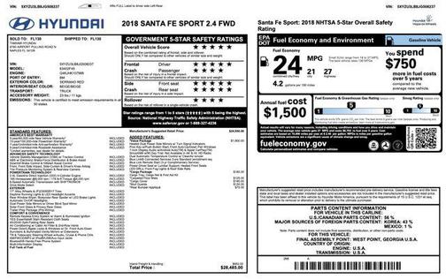 2018 Hyundai Santa Fe Sport 2.4L