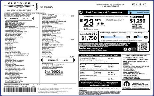 2021 Chrysler 300 Touring