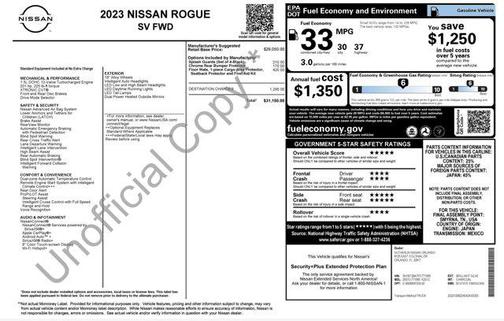Brilliant Silver Metallic 2023 Nissan Rogue SV