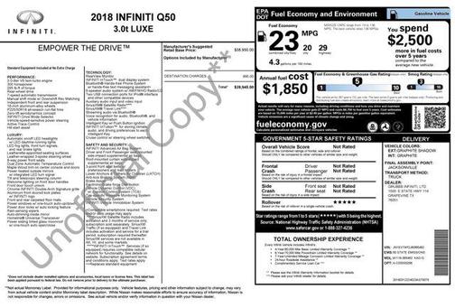 2018 INFINITI Q50 3.0t LUXE