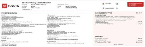 2013 Toyota Camry LE