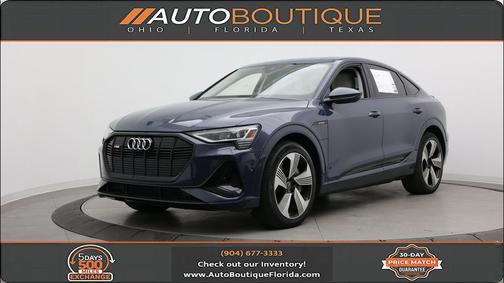 Blue 2021 Audi e-tron Sportback Prestige