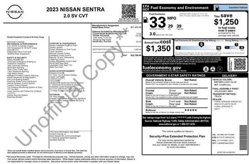 2023 Nissan Sentra SV