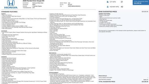 2020 Honda Civic EX