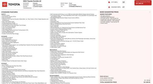 2024 Toyota Corolla LE