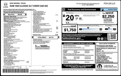 2022 RAM 1500 Classic SLT