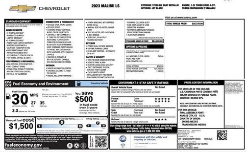 2023 Chevrolet Malibu 1LS