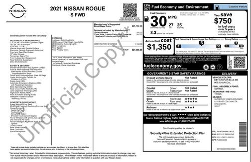 Caspian Blue Metallic 2021 Nissan Rogue S