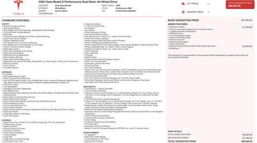 2020 Tesla Model S Performance