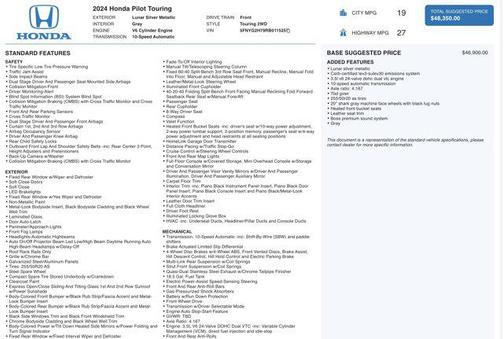 2024 Honda Pilot Touring 8-Passenger