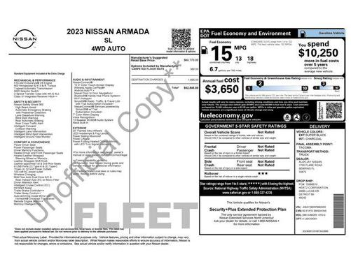 2023 Nissan Armada SL 4WD