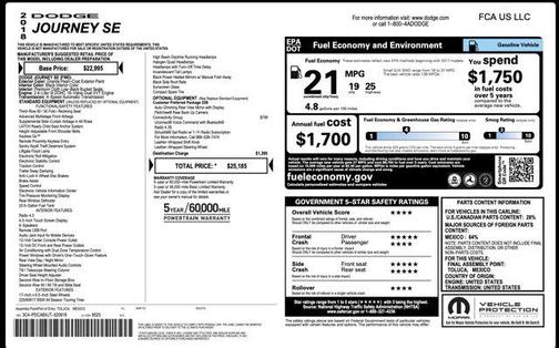 2018 Dodge Journey SE
