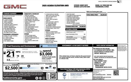 2025 GMC Acadia AWD Elevation