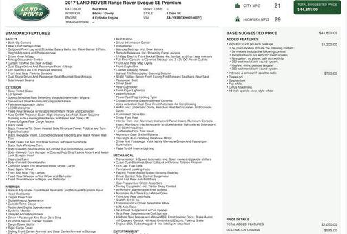 2017 Land Rover Range Rover Evoque SE Premium