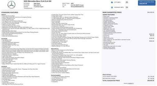 2025 Mercedes-Benz CLA 250 4MATIC