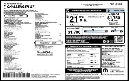 Granite Pearlcoat 2018 Dodge Challenger GT