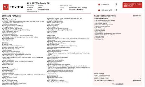 2018 Toyota Tundra SR5