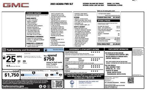 2023 GMC Acadia FWD SLT
