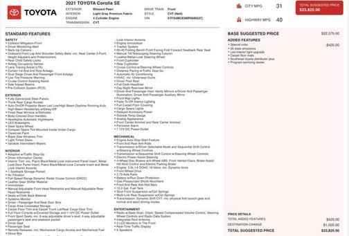 2021 Toyota Corolla SE