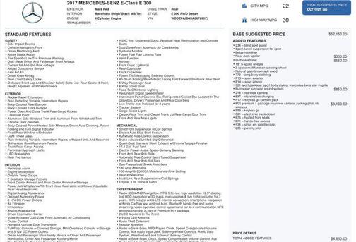 2017 Mercedes-Benz E-Class E 300 Sport