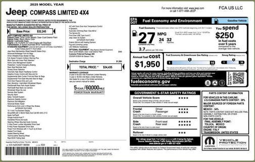 2025 Jeep Compass Limited