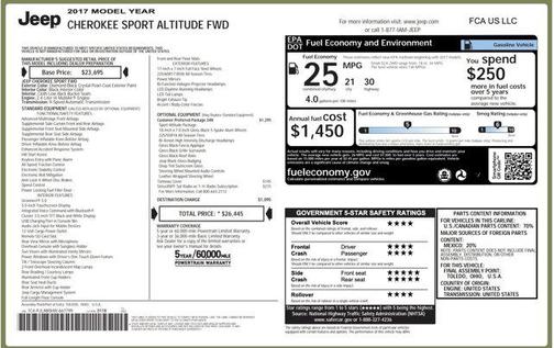2017 Jeep Cherokee Altitude