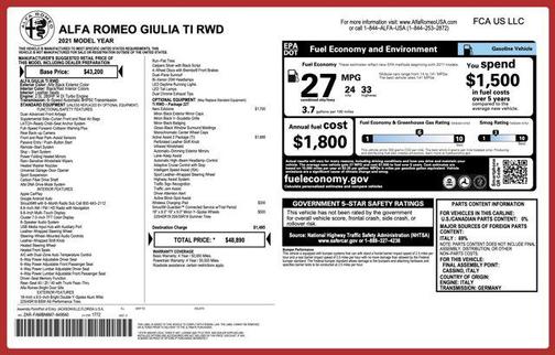 2021 Alfa Romeo Giulia Ti