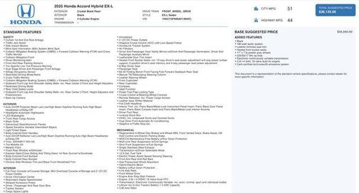 2025 Honda Accord Hybrid EX-L